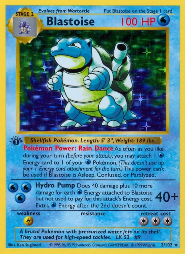 Blastoise 1st Ed