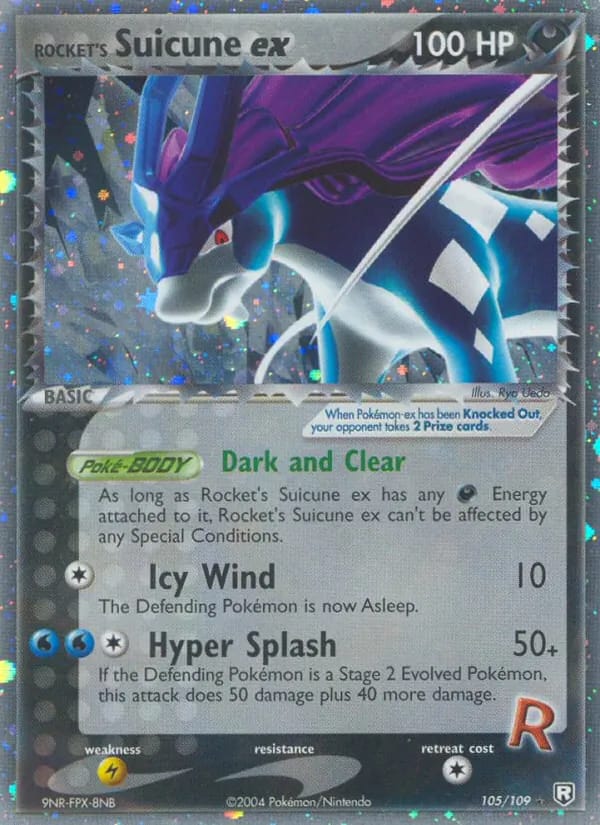 Rocket's Suicune ex — Team Rocket Returns #105