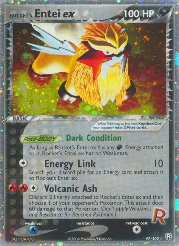 Rocket's Entei ex — Team Rocket Returns #97