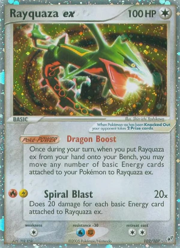 Rayquaza ex — EX Deoxys #102