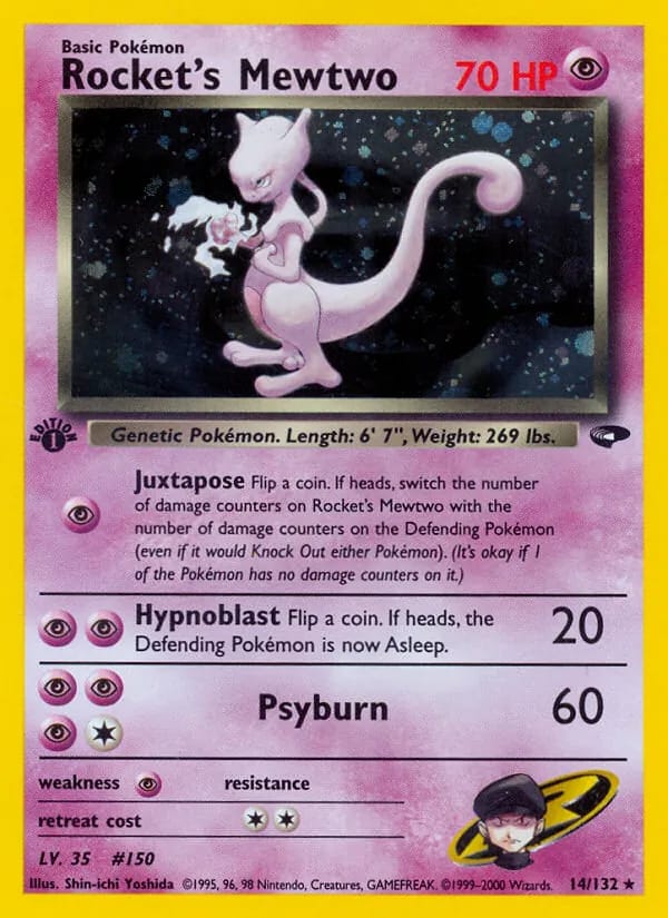 Rocket's Mewtwo 1st Ed