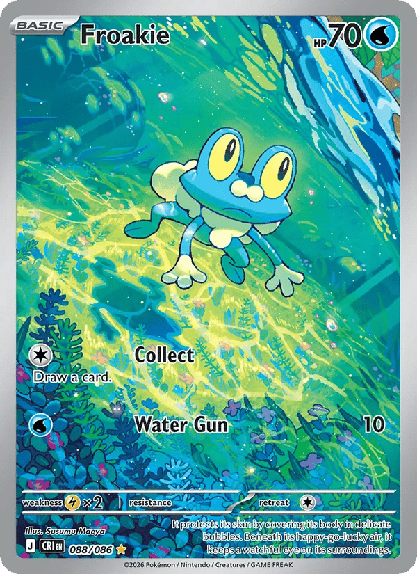 Froakie (IR #088) — Chaos Rising · arte de Maeya