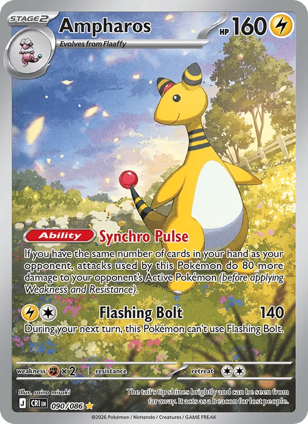 Ampharos (IR #090) — Chaos Rising