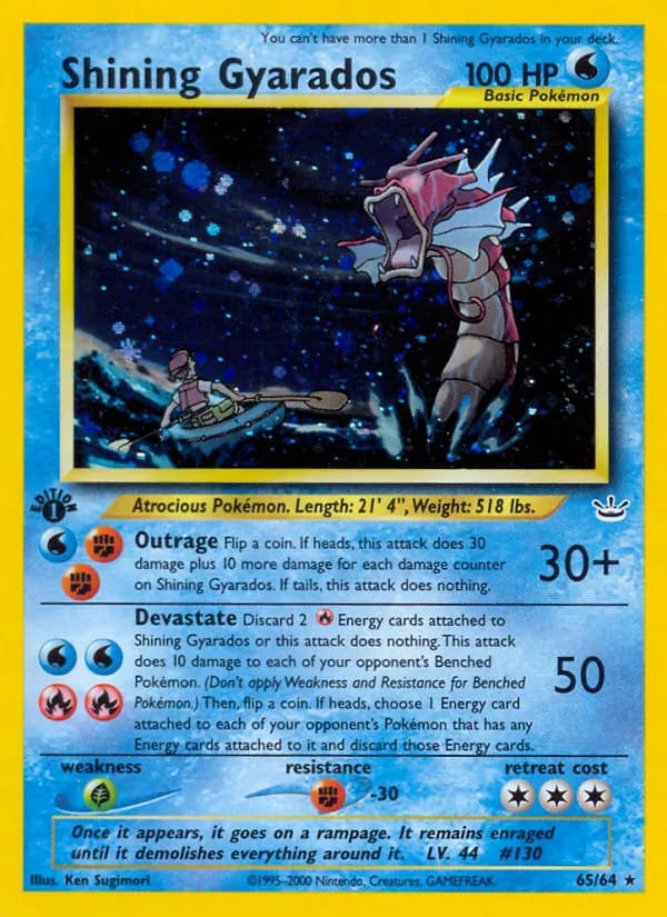 Shining Gyarados 1st Ed