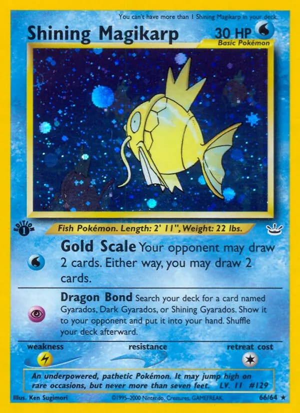 Shining Magikarp 1st Ed