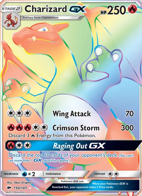 Charizard GX — Burning Shadows
