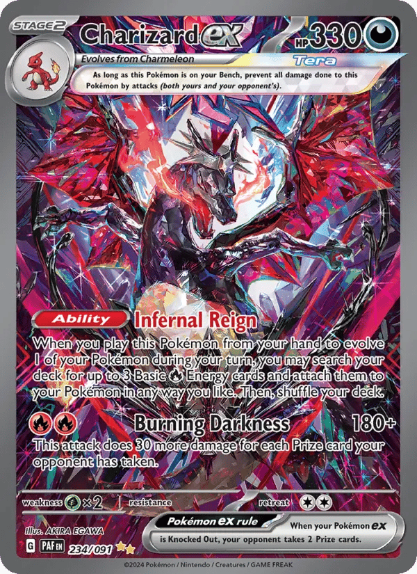 Charizard ex SIR — Paldean Fates
