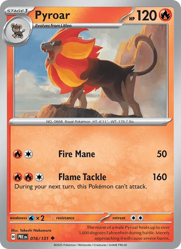 Pyroar — Prismatic Evolutions