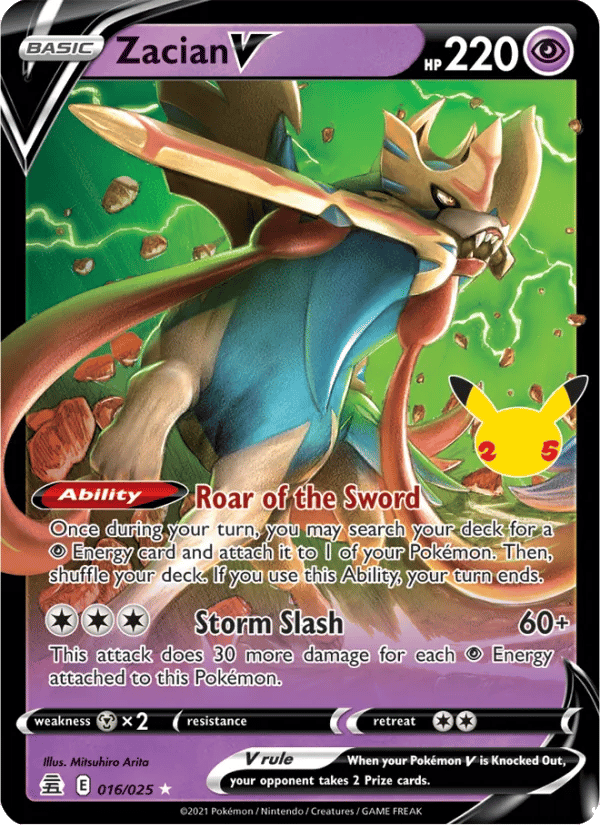 Zacian V — Celebrations 2021