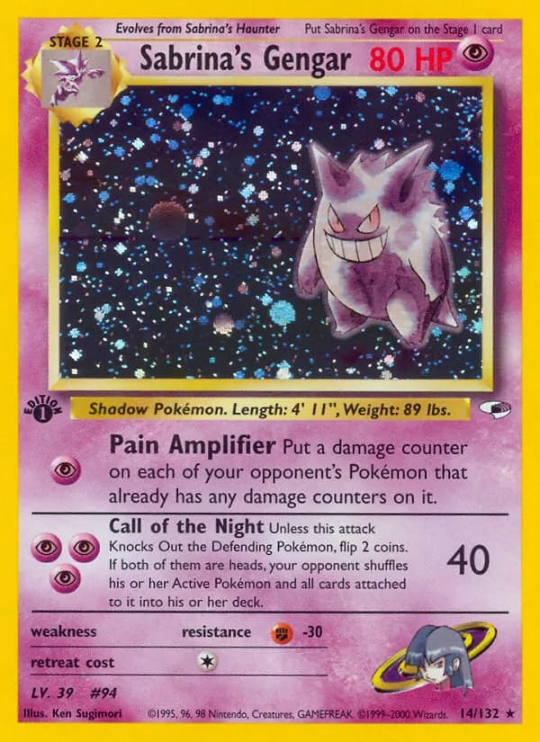 Sabrina's Gengar 1st Ed