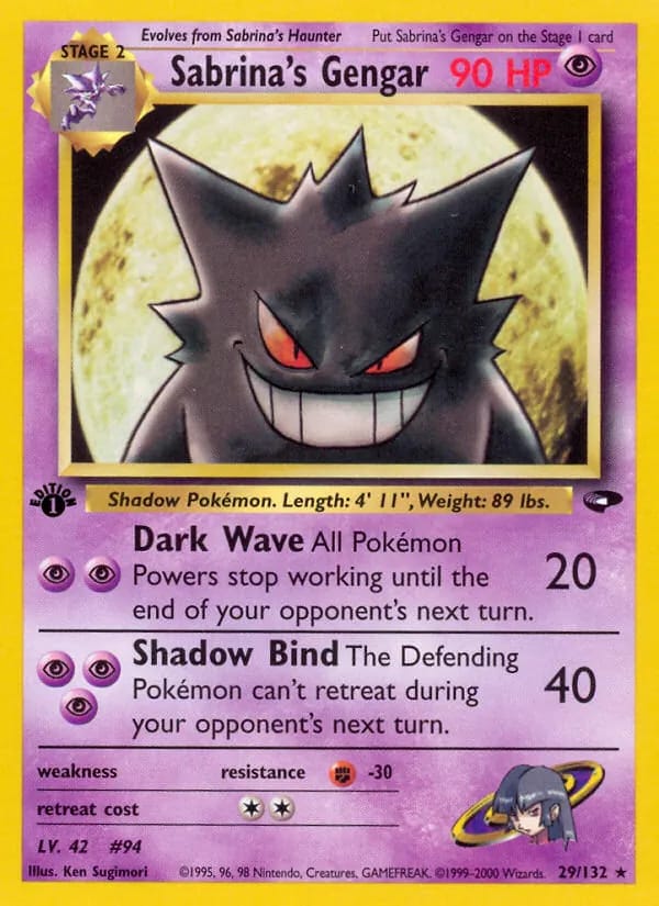 Sabrina's Gengar 1st Ed