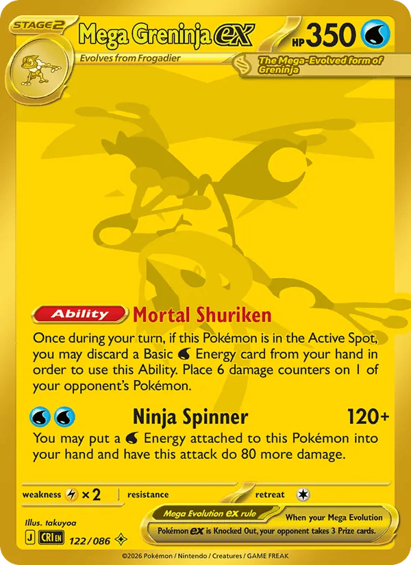 Mega Greninja ex — Chaos Rising