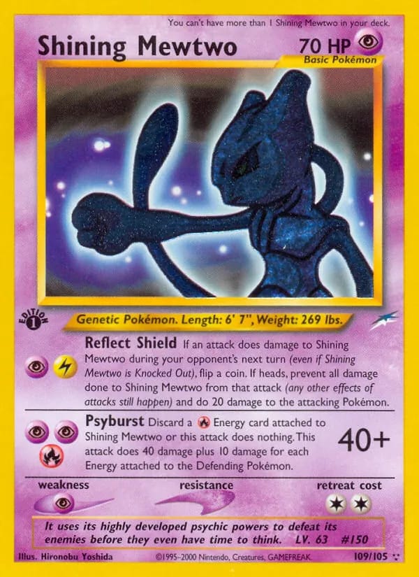 Shining Mewtwo 1st Ed