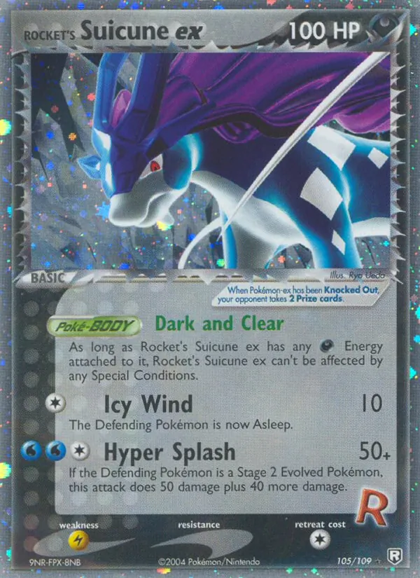 Rocket's Suicune ex — Team Rocket Returns #105
