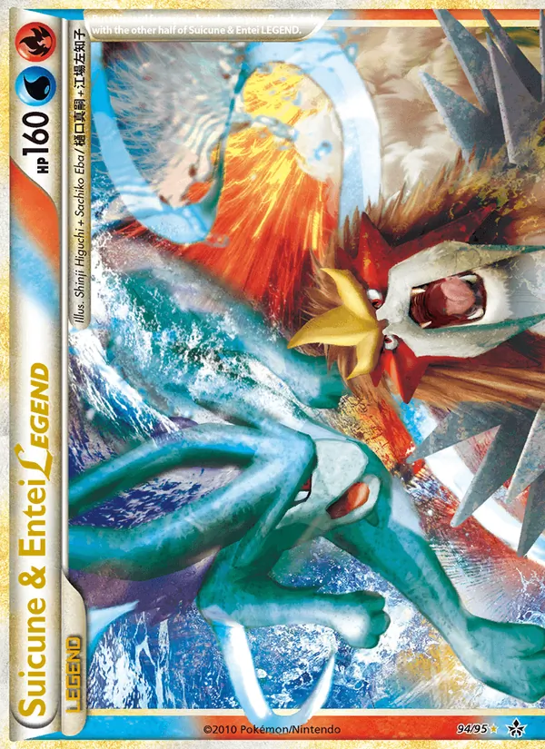 Suicune & Entei LEGEND — HS—Unleashed #94 (sup.)