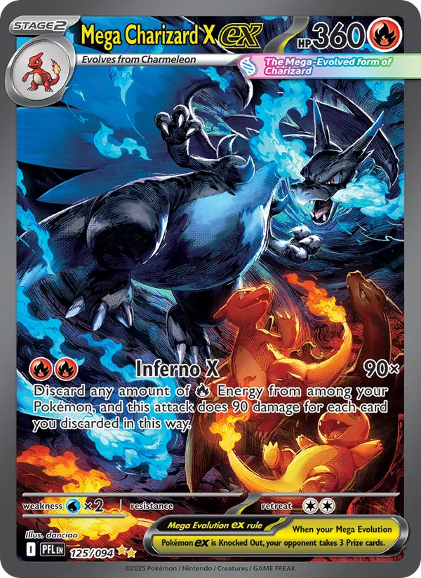 Mega Charizard X ex SIR — Phantasmal Flames